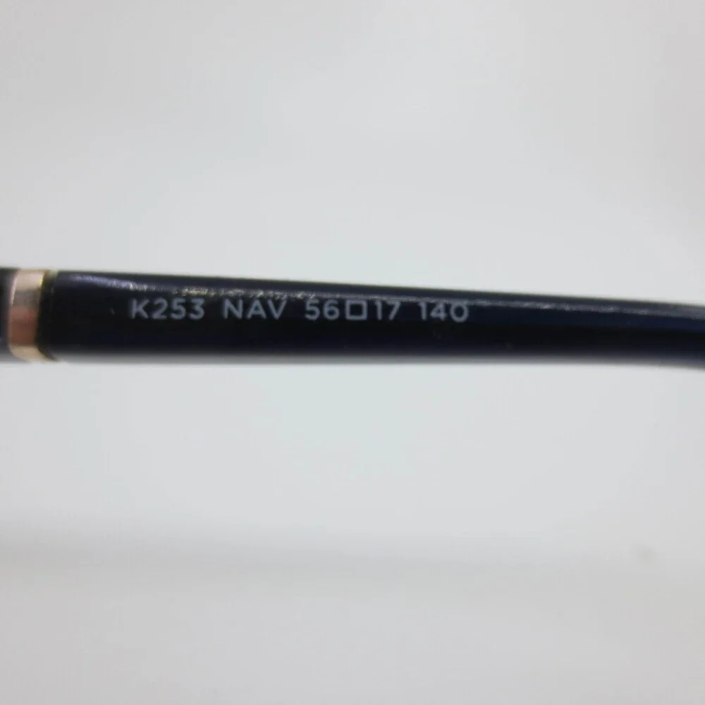 Kay Unger New York K253 NAV Eyeglasses Navy Gold Cat Eye Frames 56-17-140